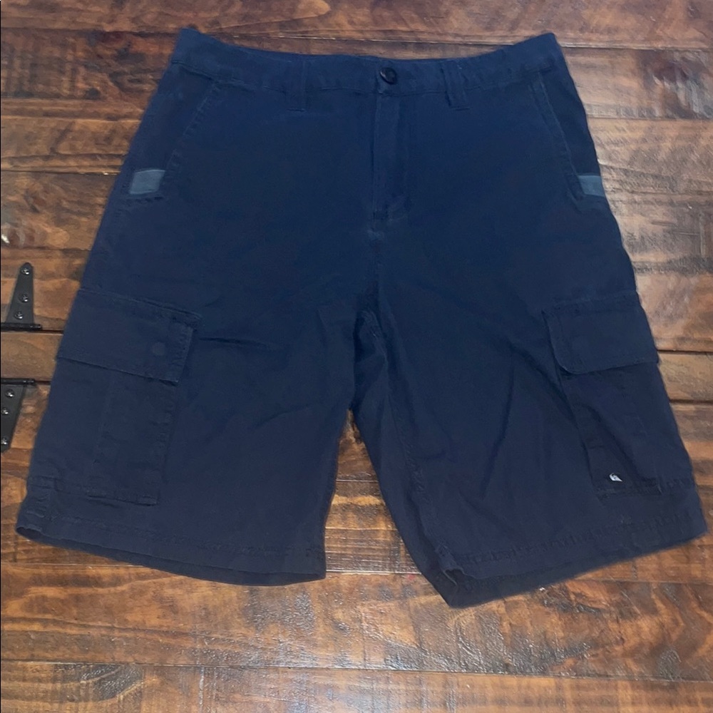 Quiksilver Blue Cargo Shorts Durable Outdoor Wear